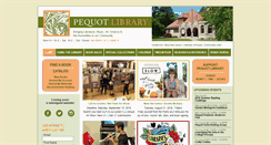 Desktop Screenshot of pequotlibrary.org