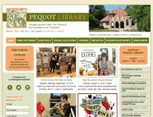 Tablet Screenshot of pequotlibrary.org